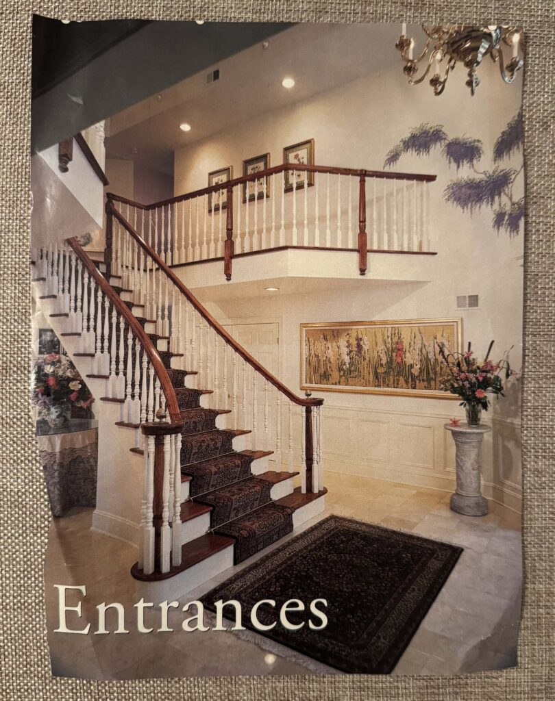entrances - grand wooden foyer entry staircase